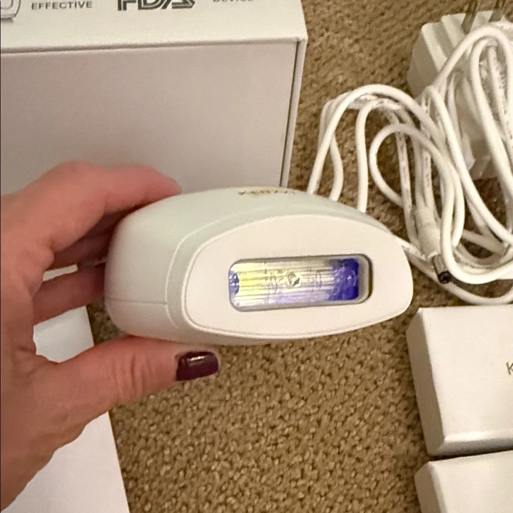 Kenzzi White and Gold IPL Hair Removal Device